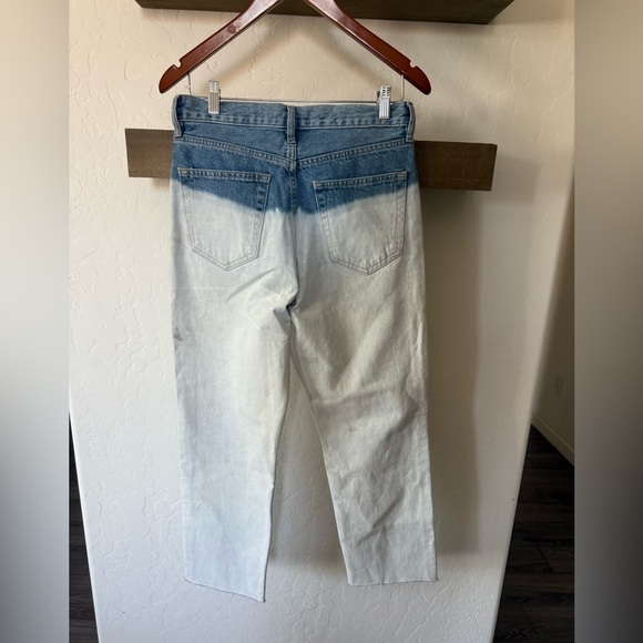 MNG|Mango Two-Tone Blue and White Women Jeans in relaxed straight leg•••Size 6 - Picture 8 of 16